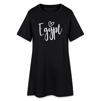 Les femmes du cœur d’Égypte aiment l’Égypte - Robe T-shirt Femme - noir - Devant