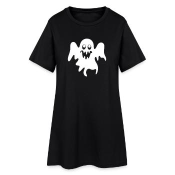 Scary Motifs, Ghosts - Women’s T-Shirt Dress - black - Front
