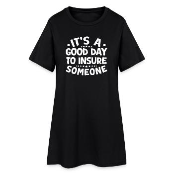 Costume d’agent d’assurance Good Day pour assurer - Robe T-shirt Femme - noir - Devant