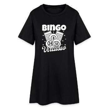 Bingo Virtuose Bingo - Robe T-shirt Femme - noir - Devant