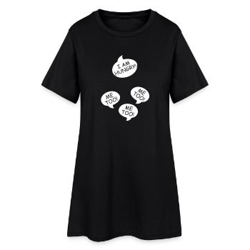 seagulls yoga meditation seagull yoga training - Women’s T-Shirt Dress - black - Front