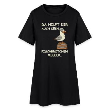 Betrunken Hamburg Fischmarkt - Frauen T-Shirt-Kleid - Schwarz - Vorne