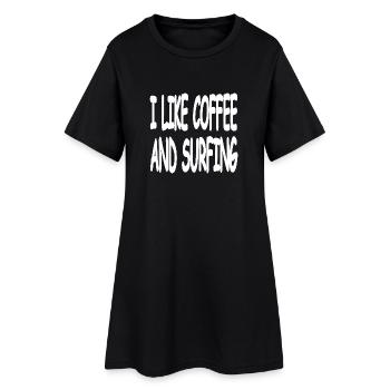 Surf - Robe T-shirt Femme - noir - Devant