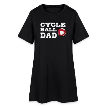 Radball, Dad, Radballer, Hallenradsport, Cycleball - Frauen T-Shirt-Kleid - Schwarz - Vorne