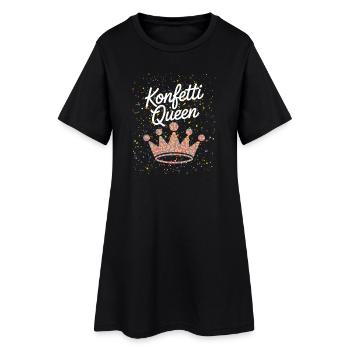 Reine des confettis - Robe T-shirt Femme - noir - Devant
