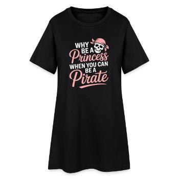 Attitude de la princesse pirate - Robe T-shirt Femme - noir - Devant