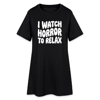 L’horreur pour se détendre - Robe T-shirt Femme - noir - Devant