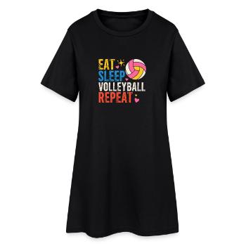 Diction du volley-ball Beachvolleyball - Robe T-shirt Femme - noir - Devant