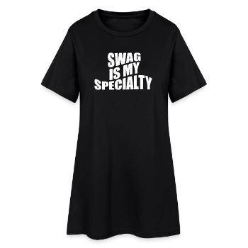 Le swag est ma spécialité - Robe T-shirt Femme - noir - Devant