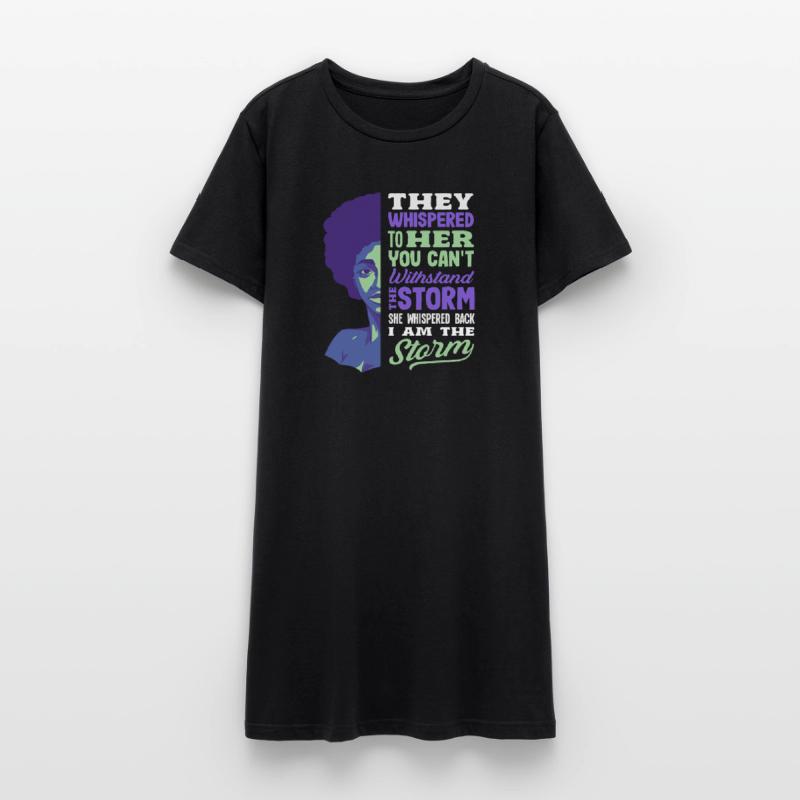 Mese della Storia Nera Afrocentrico Vestito T-shirt donna