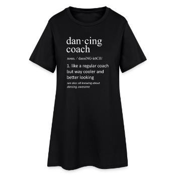Dessin de définition du dictionnaire drôle de coach de danse - Robe T-shirt Femme - noir - Devant