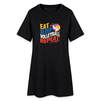 Diction du volley-ball Beachvolleyball - Robe T-shirt Femme - noir - Devant