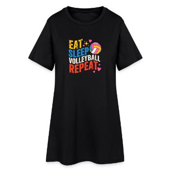 Diction du volley-ball Beachvolleyball - Robe T-shirt Femme - noir - Devant
