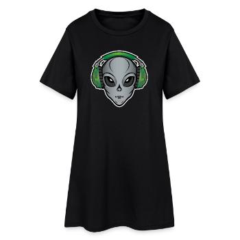 Alien Music - Robe T-shirt Femme - noir - Devant