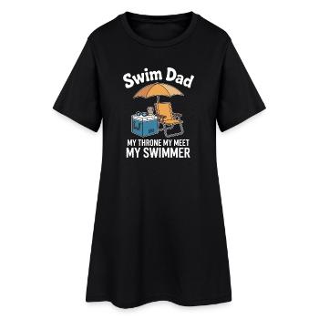 Dictions de natation : Drôle de cadeau de natation - Robe T-shirt Femme - noir - Devant