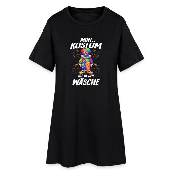 Carnaval Mon costume est à la machine à laver - Robe T-shirt Femme - noir - Devant