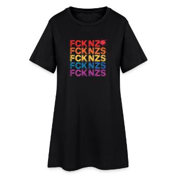 FCK NZS - Antifa Tee - Robe T-shirt Femme - noir - Devant