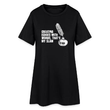 Quill Echoes Slam Poetry - Women’s T-Shirt Dress - black - Front