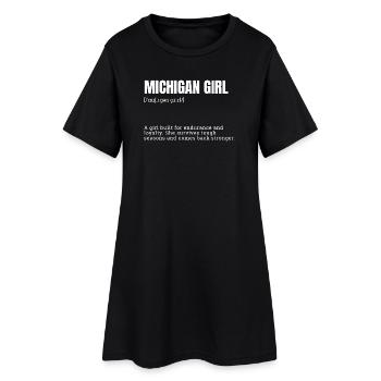 Déclaration d’endurance des filles du Michigan - Robe T-shirt Femme - noir - Devant