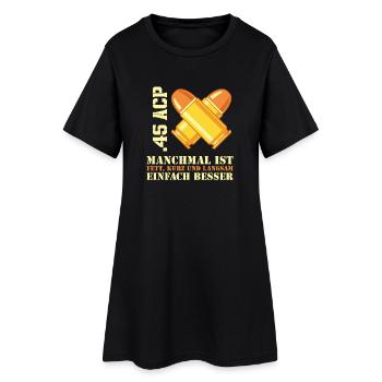 .45 ACP Munition Spruch Sportschütze Großkaliber - Frauen T-Shirt-Kleid - Schwarz - Vorne