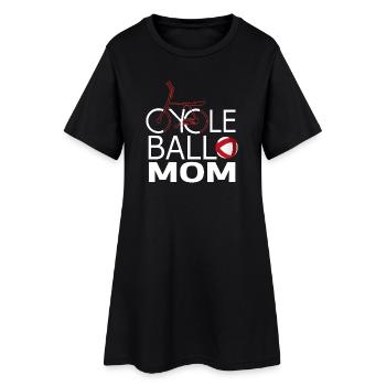 Cyclisme, maman, Cycleball, Cyclisme en salle - Robe T-shirt Femme - noir - Devant