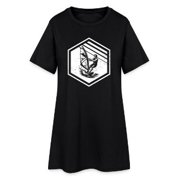 La planche à voile parfaite pour toutes les planches à voile - Robe T-shirt Femme - noir - Devant