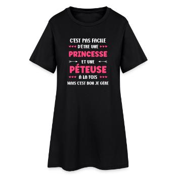 farting - Women’s T-Shirt Dress - black - Front