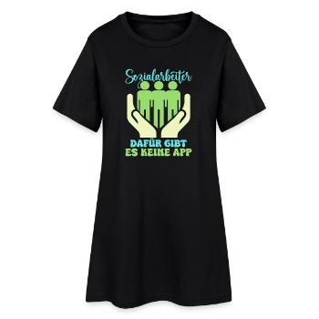 Travailleur social Il n’existe pas d’application sociale pour cela - Robe T-shirt Femme - noir - Devant