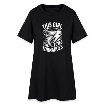Tornado Sayings Tornadoes Funny Tornado Gift - Women’s T-Shirt Dress - black - Front