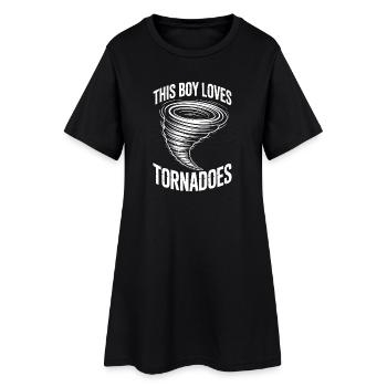 Tornado Sayings Tornadoes Funny Tornado Gift - Women’s T-Shirt Dress - black - Front