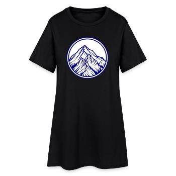 Rochers symboliques des montagnes - Robe T-shirt Femme - noir - Devant