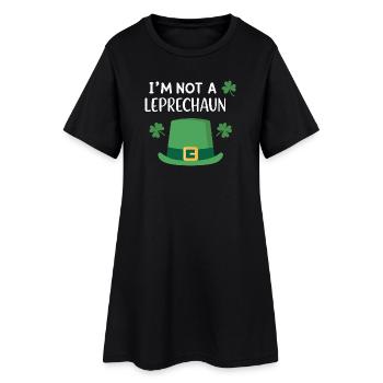Je ne suis pas un leprechaun - Robe T-shirt Femme - noir - Devant