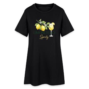 Limoncello Spritz – Boisson d’été au citron - Robe T-shirt Femme - noir - Devant