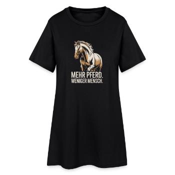 Plus de chevaux, moins d’hommes, paroles pour les cavaliers - Robe T-shirt Femme - noir - Devant