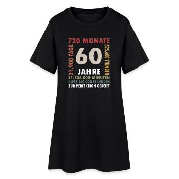 Chronique du 60e anniversaire - Robe T-shirt Femme - noir - Devant