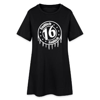 Finally 16 Birthday - Women’s T-Shirt Dress - black - Front