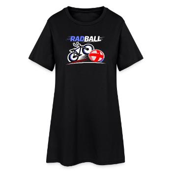 Cycling ball, cycleball, cyclisme en salle - Robe T-shirt Femme - noir - Devant