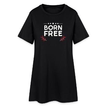 Born Free - Women’s T-Shirt Dress - black - Front