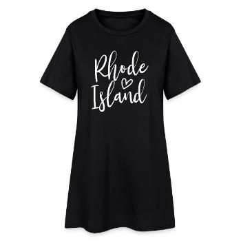 Rhode Island Heart Women’s Love Rhode Island - Robe T-shirt Femme - noir - Devant