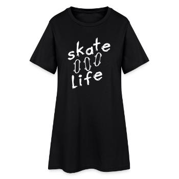 Patin - Robe T-shirt Femme - noir - Devant