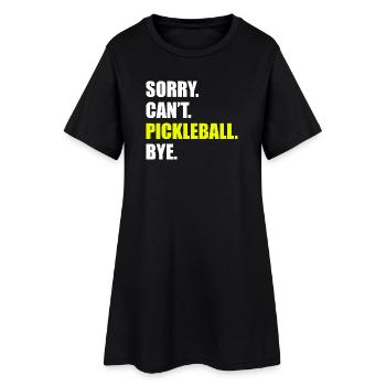 Désolé, je ne peux pas faire de pickleball au revoir joueur de pickleball - Robe T-shirt Femme - noir - Devant