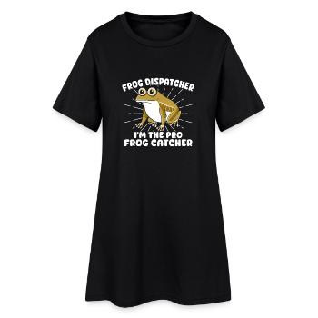 Frog Catcher Dispatcher The Pro Frog - Women’s T-Shirt Dress - black - Front