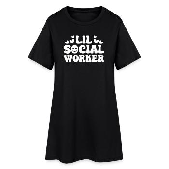 Assistant social Quota Lil Assistant social Travail social - Robe T-shirt Femme - noir - Devant