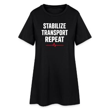 EMT avancé en soins intensifs comme identité - Robe T-shirt Femme - noir - Devant