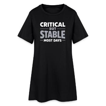 EMT avancé en soins intensifs comme identité - Robe T-shirt Femme - noir - Devant
