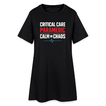 EMT avancé en soins intensifs comme identité - Robe T-shirt Femme - noir - Devant