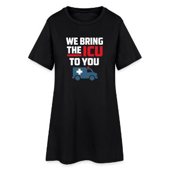 EMT avancé en soins intensifs comme identité - Robe T-shirt Femme - noir - Devant
