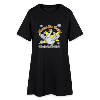 Hura die Gans was kost die Welt - Frauen T-Shirt-Kleid - Schwarz - Vorne