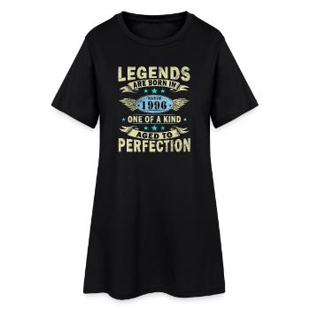 März 1996 Legenden Geburtstag Geschenk - Frauen T-Shirt-Kleid - Schwarz - Vorne