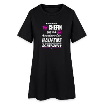 Patron de ce groupe reconnu Cadeaux de patron - Robe T-shirt Femme - noir - Devant